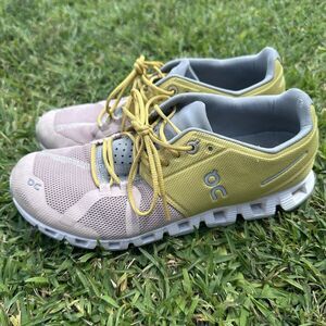 On Cloud 50/50 Womens Shoes Sneakers Size 8.5 Mustard Rose Pink Yellow